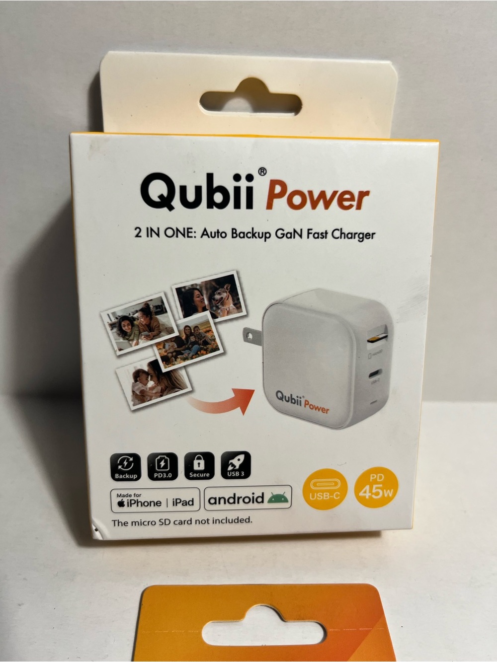 Qubii Power 2 In 1 Auto Backup and fast charging